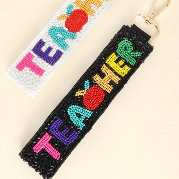 Colorful Pencil Beaded Keychain - Picture 3 of 4